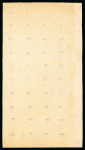 Stamp of Egypt » Suez-Canal Company 1868 20c blue, mint part sheet of 40, showing left