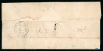 Stamp of Switzerland / Schweiz » Sitzende Helvetia Ungezähnt » Sitzende Mischfrankaturen 1863, 2 Strubel 2 Rp. grau, 4. Berner Druckperiode, in Mischfrankatur mit 2 Sitzenden Helvetia 3 Rp. schwarz, auf Faltbrief von Buochs nach Luzern