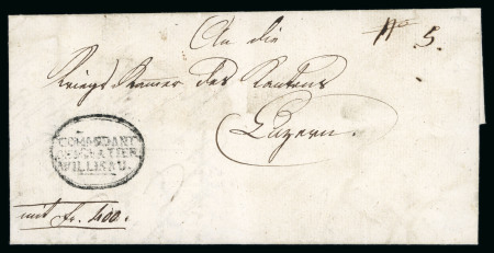 Stamp of Switzerland / Schweiz » Vorphilatelie 1807, Wertbrief mit seltenem Portofreiheitsstempel « COMMANDANT DE QUARTIER WILISAU » (unbekannt in Winkler) an die Kriegskammer des Kantons Luzern