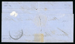Stamp of Switzerland / Schweiz » Sitzende Helvetia Ungezähnt » Sitzende Mischfrankaturen 1862, Strubel 5 Rp. braun, 4. Berner Druckperiode, zusammen mit Sitzender Helvetia 10 Rp. blau