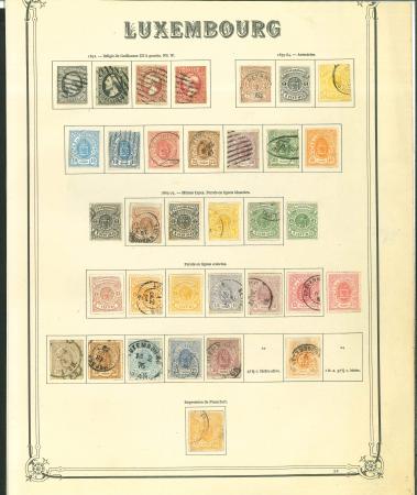 Stamp of Luxembourg Luxemburg : 1852-1872, nice first issues collection.