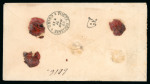Stamp of Egypt » 1874 Bulaq 1pi rose red, on small neat 1873 envelope from Minie