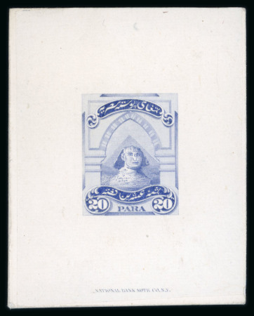 Stamp of Egypt » 1867-69 Penasson » Essays 1867 Essays of the National Bank Note Co.: 20pa bluee,