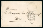 Stamp of Colonies françaises » St. Pierre et Miquelon 1862 (août),  lettre à destination de Nice pour la