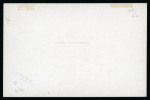 Stamp of Egypt » 1879 De La Rue 20pa die proof in black on glossy card, handstamped
