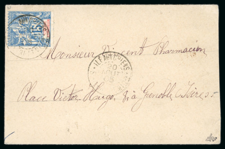 Stamp of Colonies françaises » St. Pierre et Miquelon 1905, lettre affranchie Allégorie Y&T n°64 (Tillard