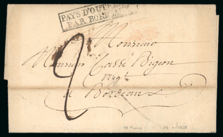 Stamp of Colonies françaises » Martinique Martinique, 1828 (avril), lettre au départ de Saint