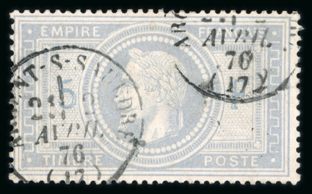 Stamp of France » Empire Lauré 1863-1870 1854-1869, lot avec Napoléon Y&T n°12 5c vert-jaune