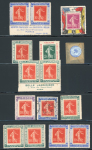 Stamp of France » Variétés et curiosités Porte-timbres : 1920-1932,  ensemble constitué de 15
