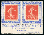 Stamp of France » Variétés et curiosités Porte-timbres : 1920-1932,  ensemble constitué de 15