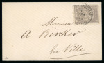 Stamp of Egypt » 1874 Bulaq 10pa pale lilac, on small neat 1873 envelope from Minie