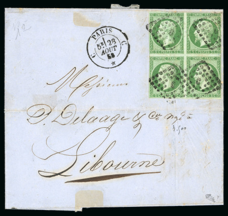 Stamp of France » Lettres Classiques 1858-1861, Lot de 2 lettres avec Napoléon Y&T n°12