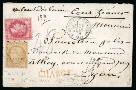 Stamp of France » Lettres Classiques Collections 1872-1876, joli lot de 11 lettres + 2 cartes précurseur