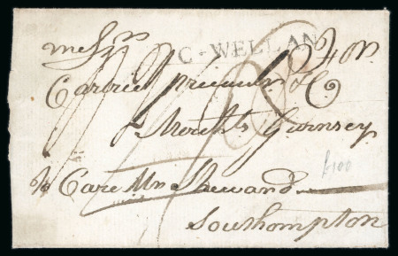 Stamp of Ireland » Pre-Stamp Postal History » Independant Post Office Period - 1784-1831 1791 (22.2) Small neat entire from Mourne to Southampton,
