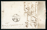 Stamp of Ireland » Pre-Stamp Postal History » Independant Post Office Period - 1784-1831 1791 (22.2) Small neat entire from Mourne to Southampton,