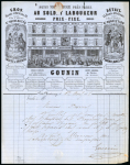Stamp of France » Lettres Classiques 1858, Lettre Empire n°12 oblitéré PC bleu 2174 pour Paris