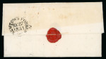 Stamp of Ireland » Pre-Stamp Postal History » Postal Reform Period 1841 (27.5) Folded entire from Newton Forbes to Dublin,