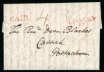 Stamp of Ireland » Pre-Stamp Postal History » Independant Post Office Period - 1784-1831 1818 (7.1) Folded entire from Lisburn to Portadown,