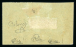 Stamp of Colonies françaises » Colonies Générales 1871, Napoléon Y&T n°8 5c vert-jaune en paire horizontale
