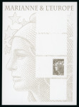 Stamp of France » Variétés et curiosités 2011, multiples variétés sur feuillet Marianne et l'Europe