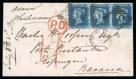 Stamp of Ireland » GB Used In Ireland 1858 (1.7) Envelope from Ballymote (Sligo) to Bavaria