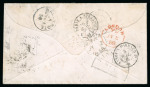 Stamp of Ireland » GB Used In Ireland 1858 (1.7) Envelope from Ballymote (Sligo) to Bavaria