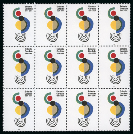 Stamp of France » Variétés et curiosités 2004, variété Entente cordiale, Y&T n°3657a Neuf**