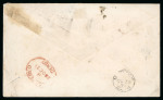 Stamp of Ireland » GB Used In Ireland 1871 (26.10) Printed envelope with boxed REGISTERED AT BELFAST in red alongside