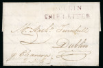 Stamp of Ireland » Pre-Stamp Postal History » Independant Post Office Period - 1784-1831 1800 (3.10) Folded letter sheet from Greenock to Dublin,