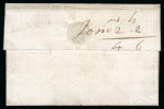 Stamp of Ireland » Pre-Stamp Postal History » Independant Post Office Period - 1784-1831 1800 (3.10) Folded letter sheet from Greenock to Dublin,