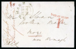 Stamp of Ireland » Pre-Stamp Postal History » Local Post Period - 1773-1840 1842 (20.6) Folded letter sheet from Derry to Moy,