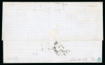 Stamp of France » Lettres Classiques 1873, Affranchissement 4 couleurs à 40c sur lettre de Nantes