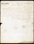 Stamp of France » Lettres Classiques 1864, Lettre de Paris pour Londres à 40c oblitération roulette de pointillés fin