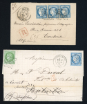 Stamp of France » Lettres Classiques Collections 1874-1883, ensemble de 10 lettres sélectionnées toutes