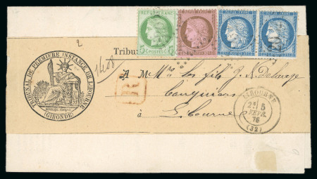 Stamp of France » Lettres Classiques Collections 1874-1883, ensemble de 10 lettres sélectionnées toutes
