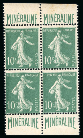 Stamp of France » Émissions à partir de 1900 1924, Semeuse Y&T n°188A + 188, 10c vert chiffres maigres