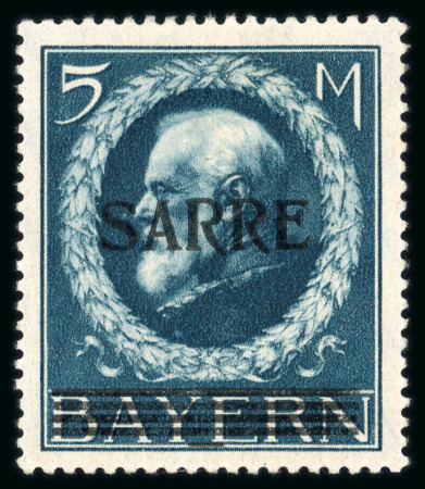 Stamp of Colonies françaises » Sarre 1920, Y&T n° 30 et n° 30A (variété petit A) neufs **