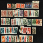 Stamp of Colonies françaises » Sarre 1920-1934, belle collection neufs **/*/obl. avec plusieurs