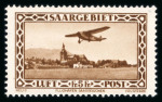 Stamp of Colonies françaises » Sarre 1920-1934, belle collection neufs **/*/obl. avec plusieurs