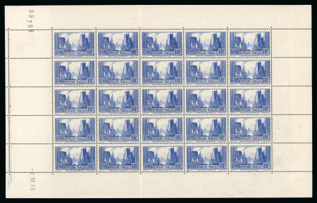 Stamp of France » Émissions à partir de 1900 1929, la Rochelle Y&T n°261c, 10f bleu type II, en