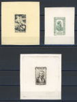 Stamp of France » Collections 1943-1956, ensemble intéressant de 16 épreuves d'artistes