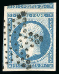 Stamp of France » Empire 1853-1862 1853, Napléon III Y&T n° 15 oblitéré, superbe exemplaire