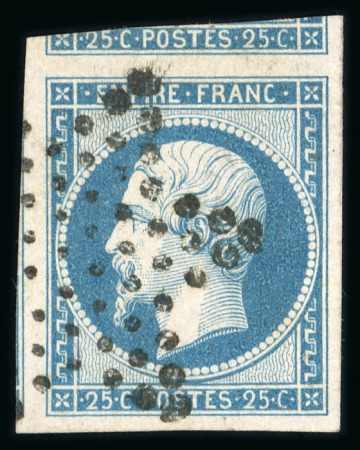 Stamp of France » Empire 1853-1862 1853, Napléon III Y&T n° 15 oblitéré, superbe exemplaire