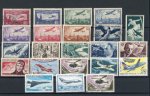 Stamp of France » Poste Aérienne 1927-1960, beau lot de Poste Aérienne **/*/obl. avec