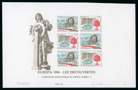 Stamp of Colonies françaises » Monaco Monaco, 1993 : EUROPA l'Europe et les découvertes,
