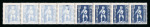 Stamp of Colonies françaises » Algérie 1952, Enfant à l'Aiglon Y&T n°290 en bande de huit
