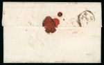 Stamp of Ireland » Pre-Stamp Postal History » Independant Post Office Period - 1784-1831 1800 (6.3) Folded entire from Dublin to the Cape of Good Hope with large London IRELAND straight-line in red