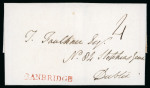 Stamp of Ireland » Pre-Stamp Postal History » Independant Post Office Period - 1784-1831 1792 (5.7) Folded entire from Banbridge to Dublin,