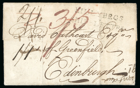 Stamp of Ireland » Pre-Stamp Postal History » Independant Post Office Period - 1784-1831 1797 (24.2) Folded entire from Philadelphia via Killybegs,