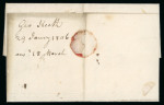 Stamp of Ireland » Pre-Stamp Postal History » Independant Post Office Period - 1784-1831 1806 (29.1) Folded letter sheet from Charleston S.